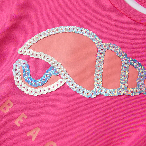 T-shirt de criança rosa-escuro 116