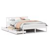 vidaXL Cama sem colch&atilde;o 120x200 cm madeira de pinho maci&ccedil;a branco