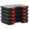 vidaXL Caixas de arruma&ccedil;&atilde;o 5 pcs 34,5x25x5 cm polipropileno
