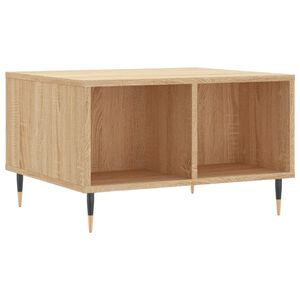 vidaXL Mesa de centro 60x50x36,5 cm derivados madeira carvalho sonoma