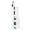 vidaXL Arm&aacute;rio de Botic&aacute;rio Branco 30x41x144,5 cm Madeira Engenheirada