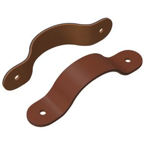 vidaXL Ma&ccedil;anetas de Arm&aacute;rio 2 pcs Castanho 140 x 25 x 2,3 mm PU