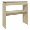 vidaXL Mesa consola 80x30x80 cm derivados de madeira carvalho sonoma