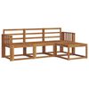 vidaXL Conjunto de Sof&aacute;s para Exterior 4 pcs Natural