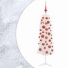 vidaXL &Aacute;rvore de Natal artificial estreita com bolas 150 cm 150 LED