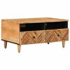 vidaXL Mesa de centro Castanho 80 x 54 x 40 cm Madeira de manga maci&ccedil;a