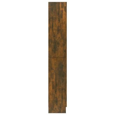 vidaXL Vitrine 82,5x30,5x185,5 cm derivados de madeira carvalho fumado