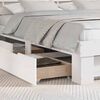 vidaXL Estrutura da Cama com cabeceira com gaveta Branco 200 x 200 cm