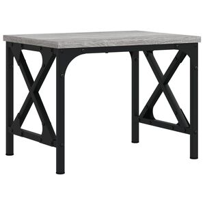 vidaXL Suporte de impressora 40x30x31cm derivados madeira cinza sonoma