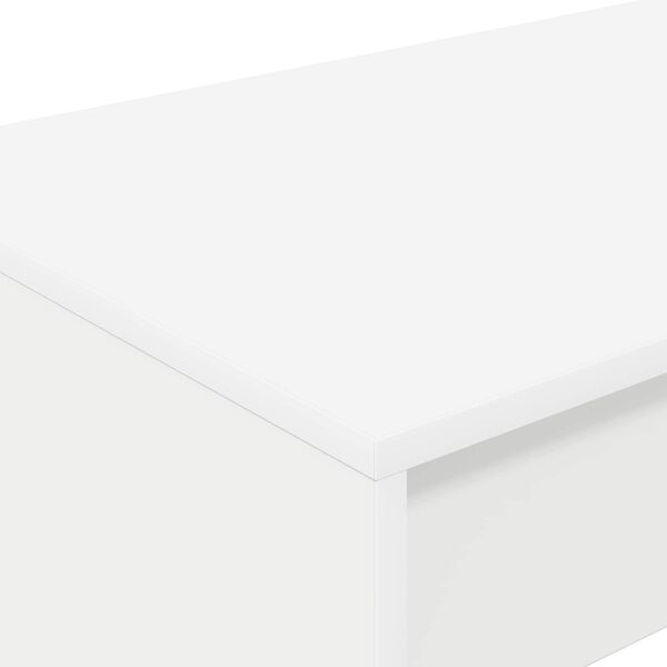 vidaXL Mesa de Cama Branco 100 x 45 x 75 cm Madeira processada