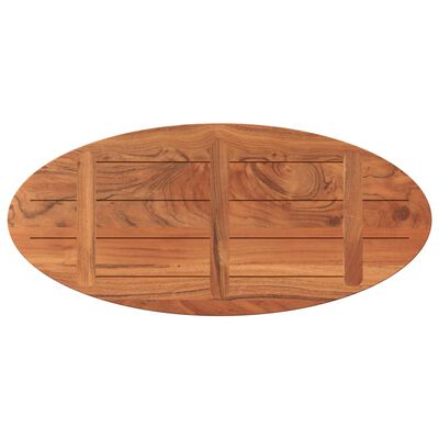 vidaXL Tampo de mesa oval 120x60x3,8 cm madeira de acácia maciça
