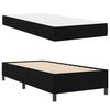 vidaXL Cama Box com colch&atilde;o Preto 90 x 190 cm tecido
