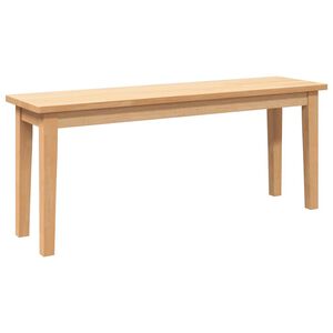 vidaXL Banco 110 cm madeira seringueira maci&ccedil;a