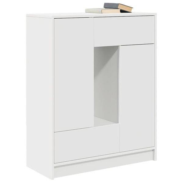 vidaXL Aparador c/ gavetas e portas 73x31x90 cm branco