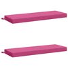 vidaXL Almofadas para Banco SOEST 2 unid. 100% Poli&eacute;ster Rosa