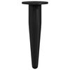 vidaXL P&eacute;s de M&oacute;veis 2 unid. Preto &Oslash; 40 x 98 mm Ferro
