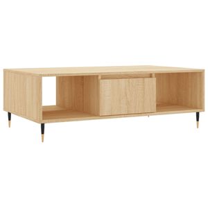 vidaXL Mesa de centro 104x60x35cm derivados de madeira carvalho sonoma