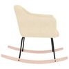 vidaXL Cadeira de baloi&ccedil;o tecido cor creme