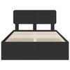 vidaXL Estrutura da Cama Preto 135 x 190 cm Madeira engenheirada
