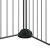 vidaXL Gaiola para animais de estimação com 12 painéis e porta, preta, 35x35 cm, aço