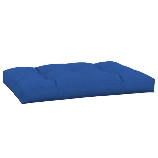 vidaXL Almofad&atilde;o para sof&aacute; de paletes 120x80x12 cm tecido azul real