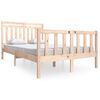 vidaXL Estrutura de cama pequena casal 120x190 cm pinho maci&ccedil;o