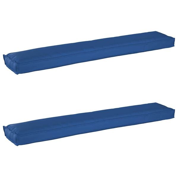 vidaXL Conjunto de Almofadas para Palete 2 pcs Azul Royal