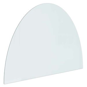 vidaXL Placa de Vidro para Lareira Transparente 800 x 600 mm Vidro