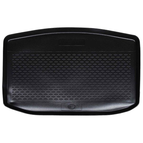 vidaXL Tapete de Porta-Malas Preto Borracha