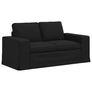 vidaXL Sof&aacute; Preto 162 x 80 x 82 cm tecido