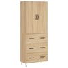 vidaXL Arm&aacute;rio alto 69,5x34x180 cm derivados de madeira cor sonoma