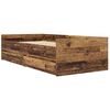 vidaXL Estrutura da Cama com gaveta Madeira Antiga 100 x 200 cm