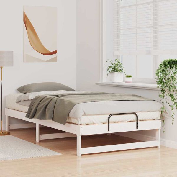 vidaXL Estrutura da Cama Branco 100 x 210 cm