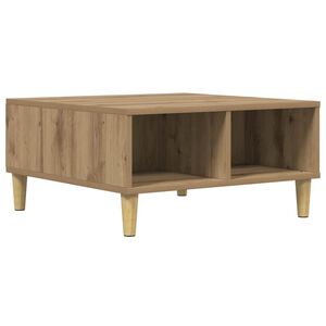 vidaXL Mesa de centro 60x60x30 cm derivados madeira carvalho artisiano