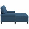 vidaXL Chaise Lounge com almofada Azul 91 x 157 x 91 cm tecido