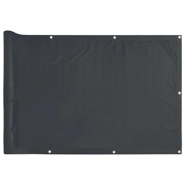 vidaXL Tela de privacidade para varanda 300x75 cm PVC antracite