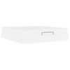 vidaXL Estrutura de cama com colch&atilde;o Outros 2 unid. Branco PVC