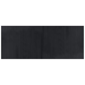 vidaXL Tapete retangular 80x200 cm bambu preto