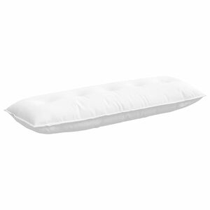 vidaXL Travesseiro para Costas Branco 140 x 19 x 50 cm tecido