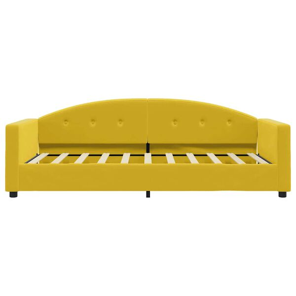 vidaXL Sof&aacute;-cama 80x200 cm veludo amarelo