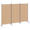 vidaXL Divis&oacute;ria de 3 Pain&eacute;is Bege 260 x 180 cm Tecido