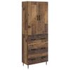 vidaXL Conjunto de Gabinete 2 pcs Madeira antiga 66 x 34,5 x 90 cm