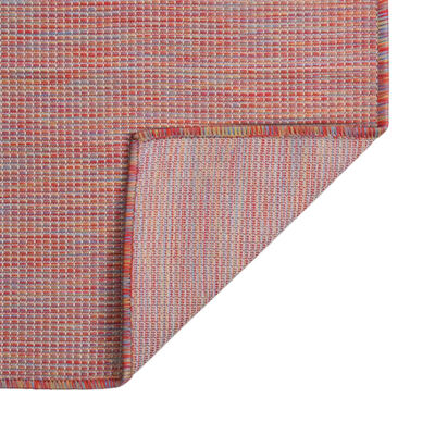 vidaXL Tapete de tecido plano para exterior 160x230 cm vermelho