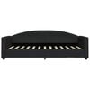 vidaXL Sof&aacute;-cama com colch&atilde;o 90x200 cm tecido preto