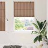 vidaXL Estores de rolo com cortinas Manual Castanho 100 x 160 cm Bambu