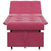 vidaXL Sofá-Cama Vinho Vermelho 194 x 67 x 82 cm Veludo