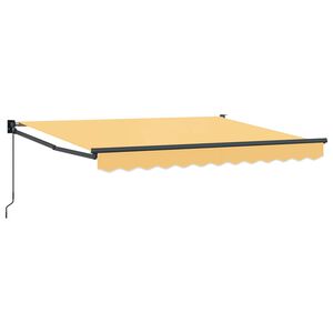 vidaXL Toldo retr&aacute;til Areia 4 &times; 3 m 100% Poli&eacute;ster e Alum&iacute;nio