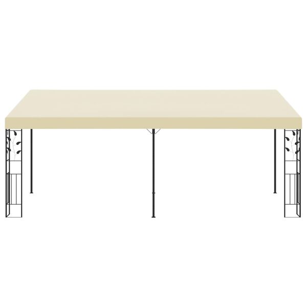 vidaXL Gazebo de parede 6x3x2,5 m creme