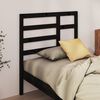 vidaXL Cabeceira de cama 106x4x104 cm pinho maci&ccedil;o preto