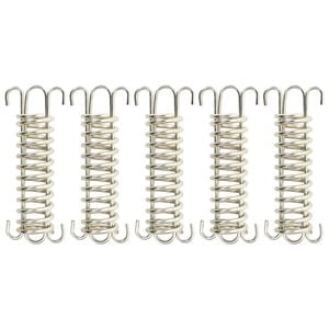vidaXL Fixadores de mola p/ para-sol estilo vela 5 pcs a&ccedil;o inoxid&aacute;vel
